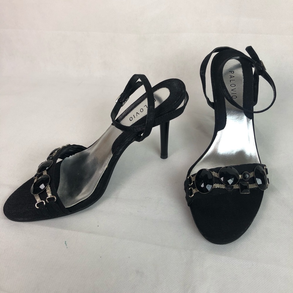 Palovio  Black Studded Pumps 6.5